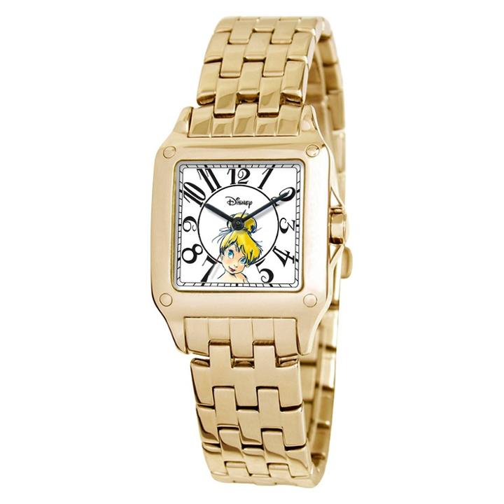 Women's Disney Tinker Bell Perfect Square Watch - Gold