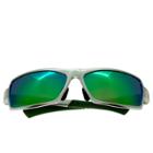 Breed Men's Cosmos Polarized Sunglasses With Aluminum Frame And Arms - Silver/green,
