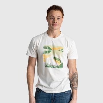 Men's United By Blue Lake Canoe Short Sleeve Graphic T-shirt - Bone White