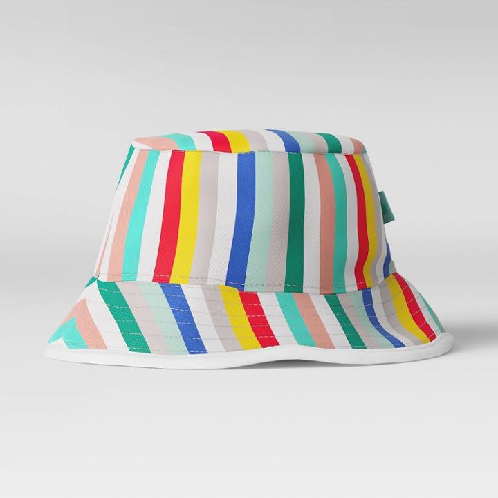 Kids' Striped Bucket Hat - Sun Squad , Kids Unisex, Green