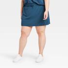Women's Plus Size Move Stretch Woven Skorts 16 - All In Motion Blue 1x, Women's,