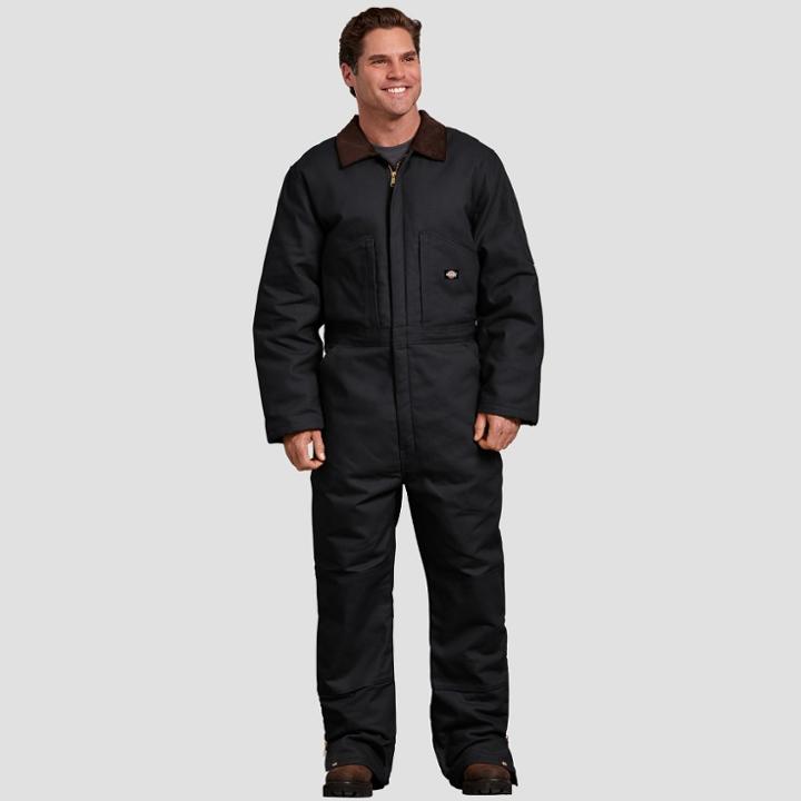 Dickies Men's Ankle Straight Fit Overalls - Black