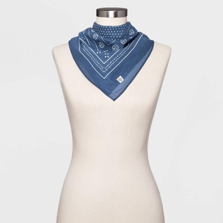 Women's Polka Dot Bandana - Universal Thread Blue, Women's,