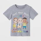 Toddler Boys' Cocomelon Short Sleeve T-shirt - Gray
