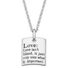 Target Women's Sterling Silver Love Sentiment Necklace -