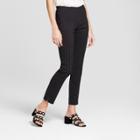 Women's Polka Dot Skinny Ankle Pants - Who What Wear Black/white 16, Black/white Polka Dot