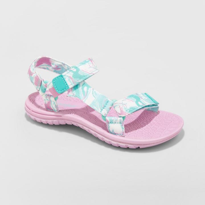 Girls' Finola Easy Closure Strap Sport Sandals - Cat & Jack Purple