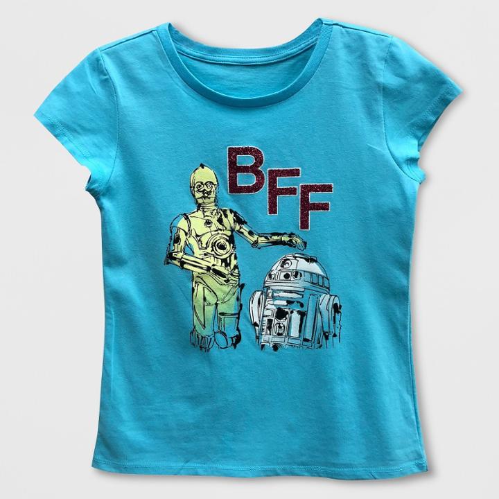 Girls' Star Wars Short Sleeve T-shirt - Blue
