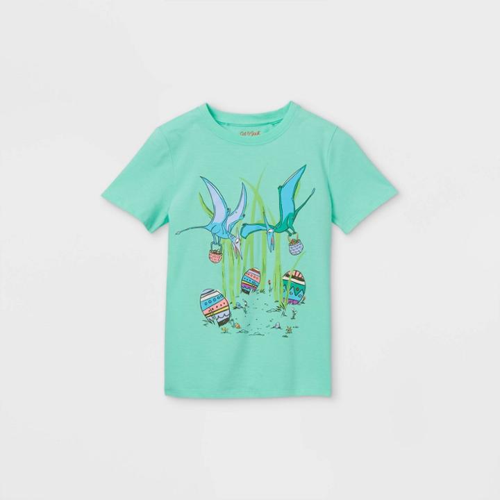 Boys' Dinosaur Eggs Graphic Short Sleeve T-shirt - Cat & Jack Green