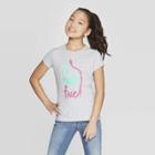 Girls' High Five Graphic T-shirt - Cat & Jack Gray