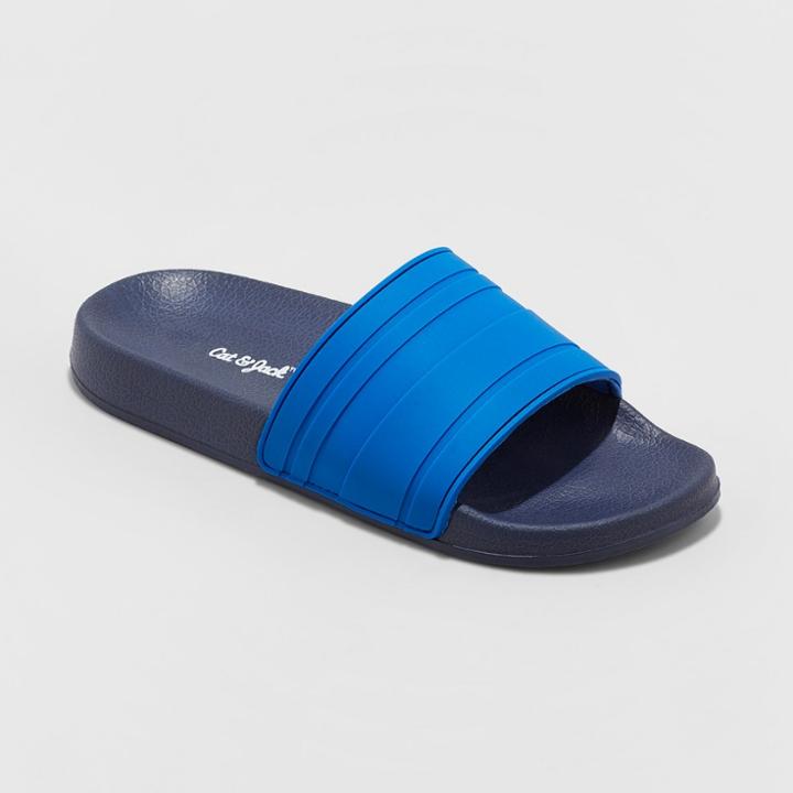 Boys' Atticus Slide Sandals - Cat & Jack Navy