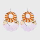 Gold Woven Wrapped Statement Earrings - A New Day