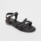Girls' Anja Ankle Strap Sandals - Cat & Jack Black