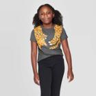 Petitegirls' Short Sleeve Leopard Graphic T-shirt - Cat & Jack Charcoal M, Girl's, Size: