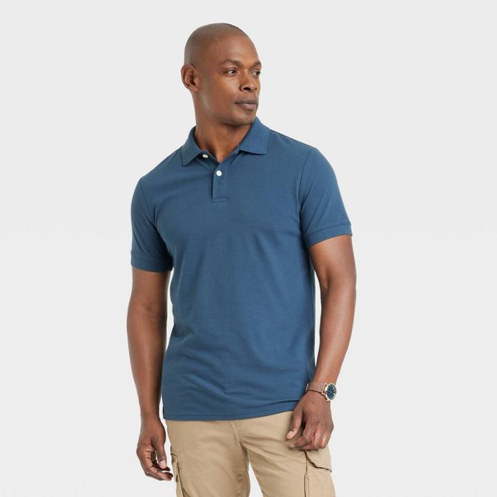 Men's Loring Polo Shirt - Goodfellow & Co Dark Blue