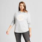 Women's Plus Size Namaste Graphic Hoodie Sweatshirt - Grayson Threads (juniors') Gray