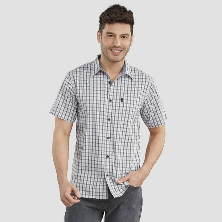 Dickies Men's Contemporary Fit Plaid Short Sleeve Button-down Shirt -