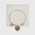 Target Stainless Steel Family When Life Begins And Love Never Ends Heart Bangle - Rose Gold, Girl's