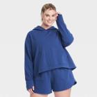 Women's Plus Size Fleece Pullover Hoodie - All In Motion Sapphire