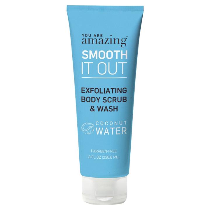 You Are Amazing Coconut Water Exfoliating Body Scrub & Wash