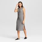 Women's Sleeveless Midi Dress With Hood - K By Kersh Dark Gray