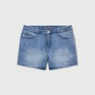 Women's Plus Size High-rise Jean Shorts - Universal Thread Medium Wash 14w, Women's, Blue