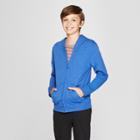 Boys' Long Sleeve Hooded Sweatshirt - Cat & Jack Blue S, Boy's,