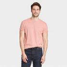 Men's Regular Fit Short Sleeve Crew Neck Novelty Jersey T-shirt - Goodfellow & Co Pink
