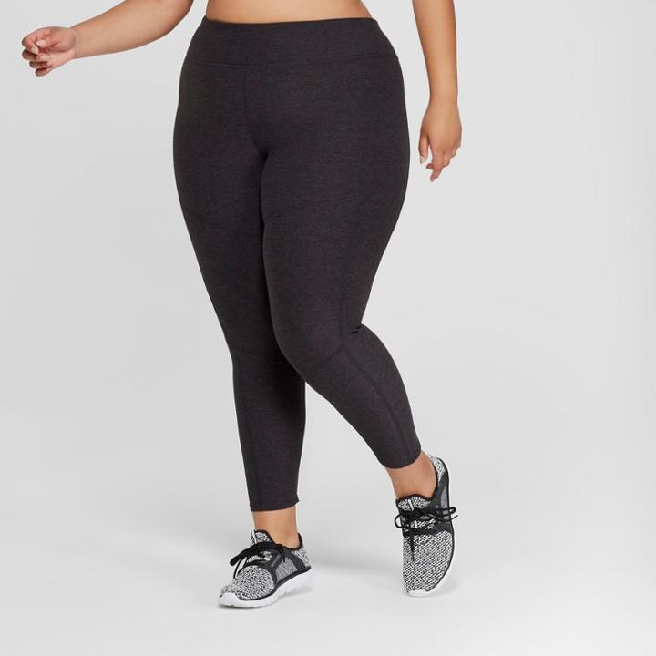Women's Plus Size High Waist 7/8 Leggings 25 - Joylab Black