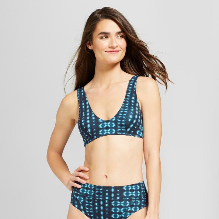 Sunn Lab Swim Sunn Lab Women's Tie Dye Bralette Bikini Top - Indigo Tie Dye