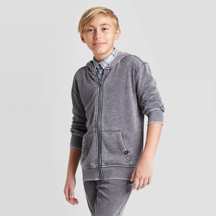 Boys' Burnout Pullover Sweatshirt - Art Class Gray