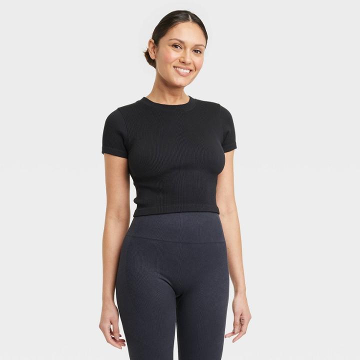 Women's Seamless Baby T-shirt - Joylab Black