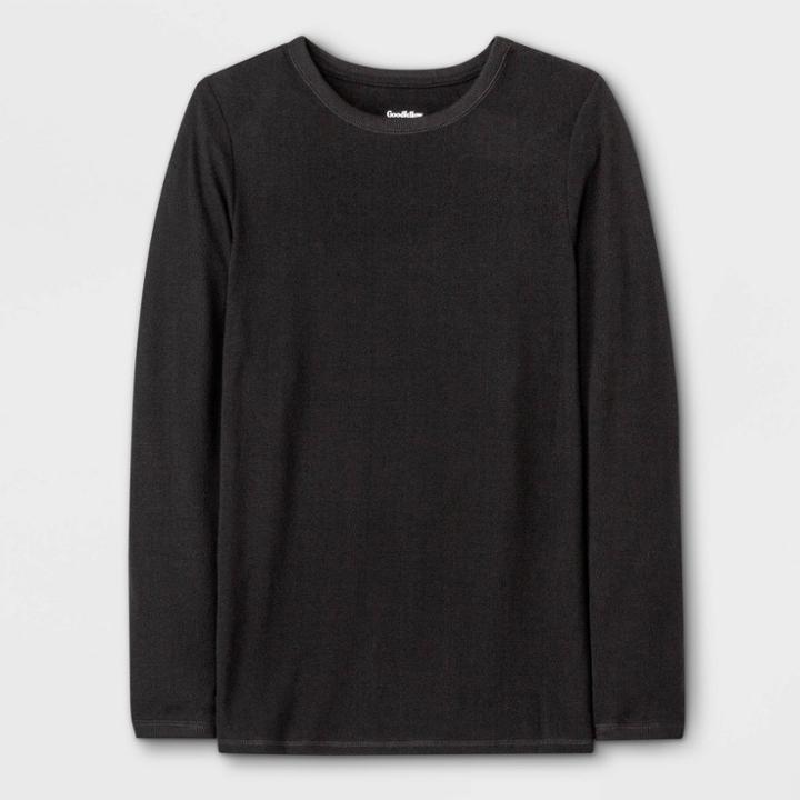 Men's Premium Long Sleeve Thermal Undershirt - Goodfellow & Co Black