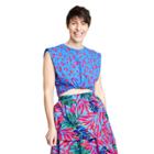 Women's Leopard Print Tank Top - Tabitha Brown For Target Blue/pink