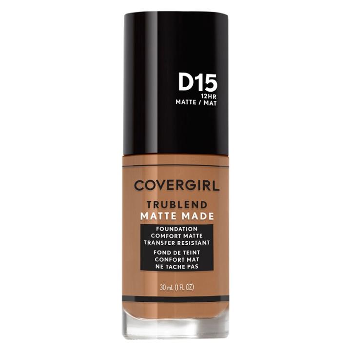 Covergirl Trublend Matte Made Foundation D15 Warm Tawny