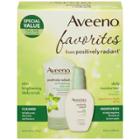 Aveeno Positively Radiant Gift Set Face Scrub And Moisturizer - Set Of 2, Adult Unisex