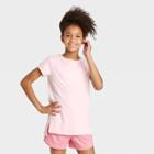 Petitegirls' Short Sleeve Performance T-shirt - All In Motion Light Pink