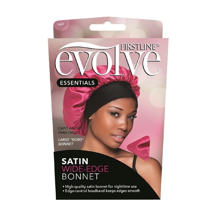 Evolve Products Evolve Satin Wide Edge Bonnet, Pink