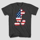 Men's Disney Americana Mickey Short Sleeve Graphic T-shirt Heather Gray
