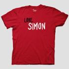 New World Sales Men's Love, Simon Short Sleeve Graphic T-shirt - Red