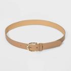 Women's Gold Rope Buckle Belt - A New Day Natural