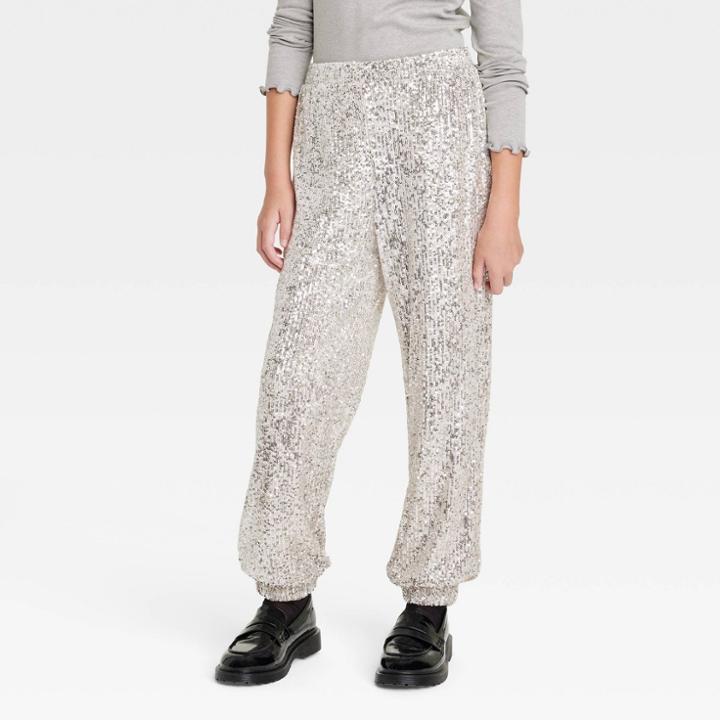 Girls' Sequin Jogger Pants - Art Class