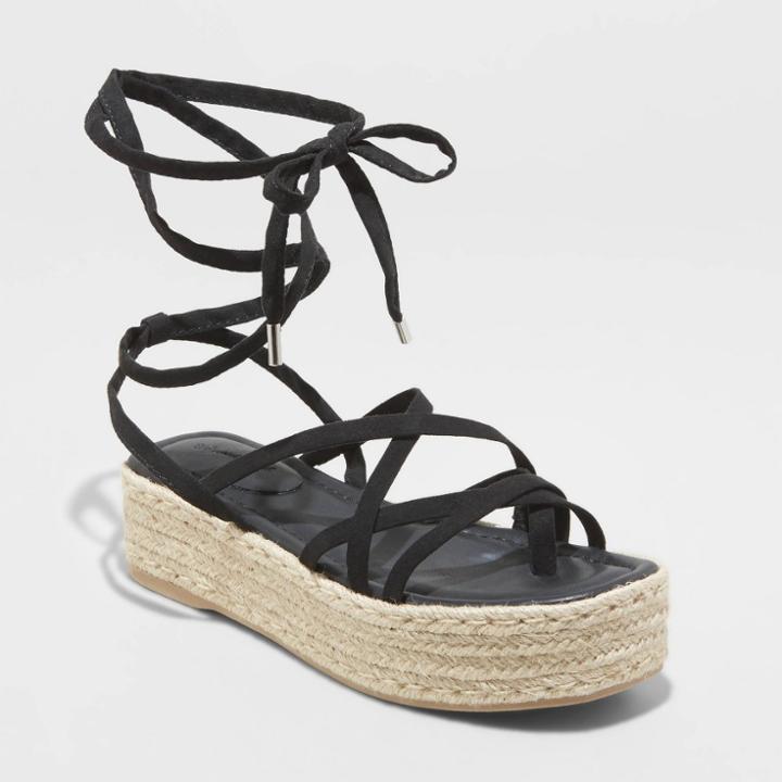 Women's Donny Wedge Heels - Universal Thread Black