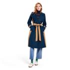 Women's Side Stripe Trench Coat - La Ligne X Target Navy/tan Xxs