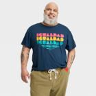 No Brand Pride Adult Plus Size Igualdad Short Sleeve T-shirt - Blue