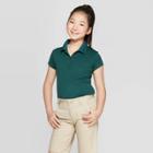 Girls' Short Sleeve Performance Uniform Polo Shirt - Cat & Jack Jungle Gym Green