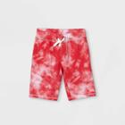 Boys' Tie-dye Pull-on Shorts - Cat & Jack Red/white