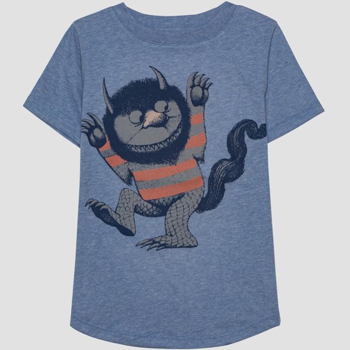 Toddler Boys' Where The Wild Things Are Tonal Monster Short Sleeve T-shirt -
