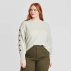 Women's Plus Size Crewneck Pullover Sweater - Who What Wear Gray 1x, Women's,
