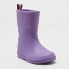 Toddler's Totes Cirrus Charley Rain Boots - Purple 7-8, Toddler Unisex
